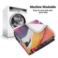 thumbnail image 5 of Yayeee Throw Blanket for Couch Soft Warm 50" x 60" Sofa Chair Bed Decoration, Colorful Black, 5 of 7