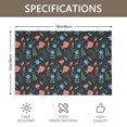 thumbnail image 3 of Placemat, Pioneer Flower Floral Print Pattern Place Mats Table Mat Set Of 2, PVC Washable Placemats for Party Kitchen Dining Decoration, 18x12 Inch, Fade Resistant, 3 of 6