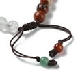 thumbnail image 3 of 2pcs Round Natural Mixed Gemstone Bead Bracelets Theme Adjustable Bracelet Inner Diameter: 2~2-7/8 inch(5.2~7.2cm), 3 of 3