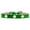 Emerald Green, variant on Mirage Pet Gold Flower Widget Dog Collar Black Ice Cream Size 10