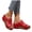 Red, variant on Backless Cork Footbed Sandals for Women Slip On Leather Open Toe Clogs Lightweight Non Slip Walking Slides Purple Size 6