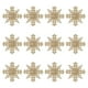 thumbnail image 2 of Juego de 12 adornos navideños de copos de nieve | Adornos de plástico para árbol de copos de nieve de 10 cm con diseño hueco y acabado brillante para decoración festiva, 2 of 6