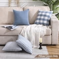 thumbnail image 2 of Fundas de almohada CARRIE HOME, azul claro, bohemio a rayas, 45 x 45 cm, 2 of 6
