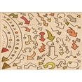 thumbnail image 1 of Ahgly Company Indoor Rectangle Patterned Bronze Brown Area Rugs, 3' x 5', 1 of 6