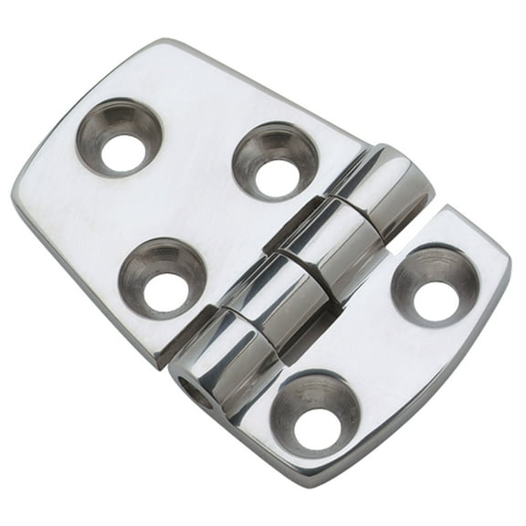 Perko 1213DP1CHR Chrome-Plated Shortside Hinge - 2-1/4" Open x 3/4" Shortside x 1-1/2" Pin Height