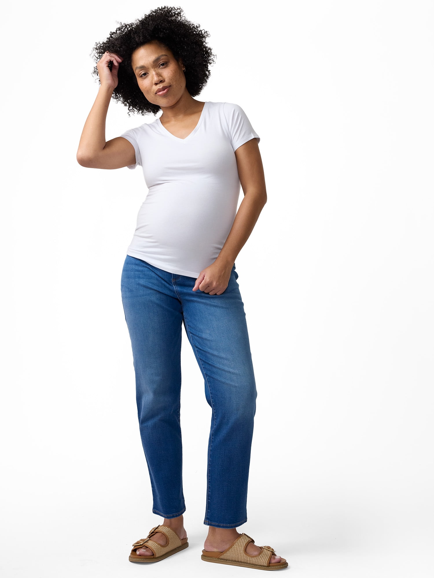 Ingrid & Isabel For Every Belly Maternity Fitted V-Neck Tee, Sizes S-XXL