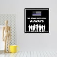 thumbnail image 5 of Square Plus We Stand with You Always Wall or Door Sign | USA Flag | Police First Responders Appreciation Signage - Medium, 5 of 8