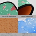 thumbnail image 2 of GZHJMY Christmas Pattern Green Kitchen Mat - Cushioned Anti Fatigue Kitchen Rug Set of 2, Non Slip Waterproof Kitchen Mats for Kitchen, Laundry, Sink, Office 19.7"×27.6"+19.7"×47.2" Carpet Runner, 2 of 7
