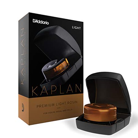 Kaplan Premium Light Rosin with Case for Violin  Viola  and Cello by D  Addario