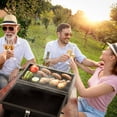 thumbnail image 3 of Royal Gourmet Portable Charcoal Grill with Two Side Cooking Area, Outdoor Compact BBQ Grill for Backyard Camping, CC1619, 3 of 9