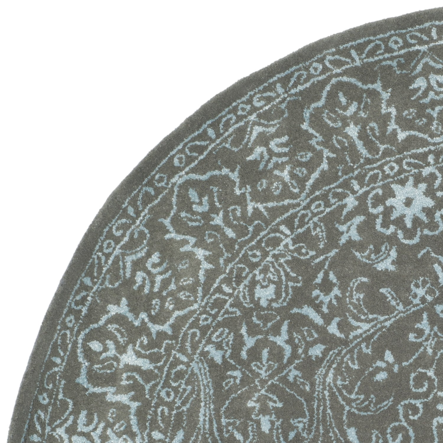 SAFAVIEH Glamour GLM516E Handmade Blue / Dark Grey Rug