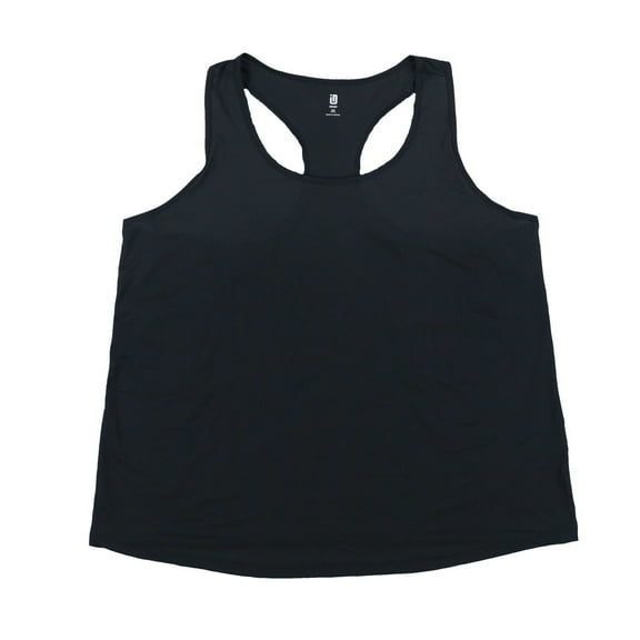 Id Ideology Plus Size Women's Tank Top Textured Racerback Comfort Black 2X New