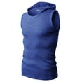 thumbnail image 2 of H2H Men's Casual Slim Fit Hoodie Tank Tops Sleeveless Shirts Gym Workout Top with Various Colors (JPSK05), 2 of 5