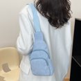 thumbnail image 4 of Bolso Bandolera Pecho Correa Ajustable Casual Color Sólido para Fin Semana, 4 of 8