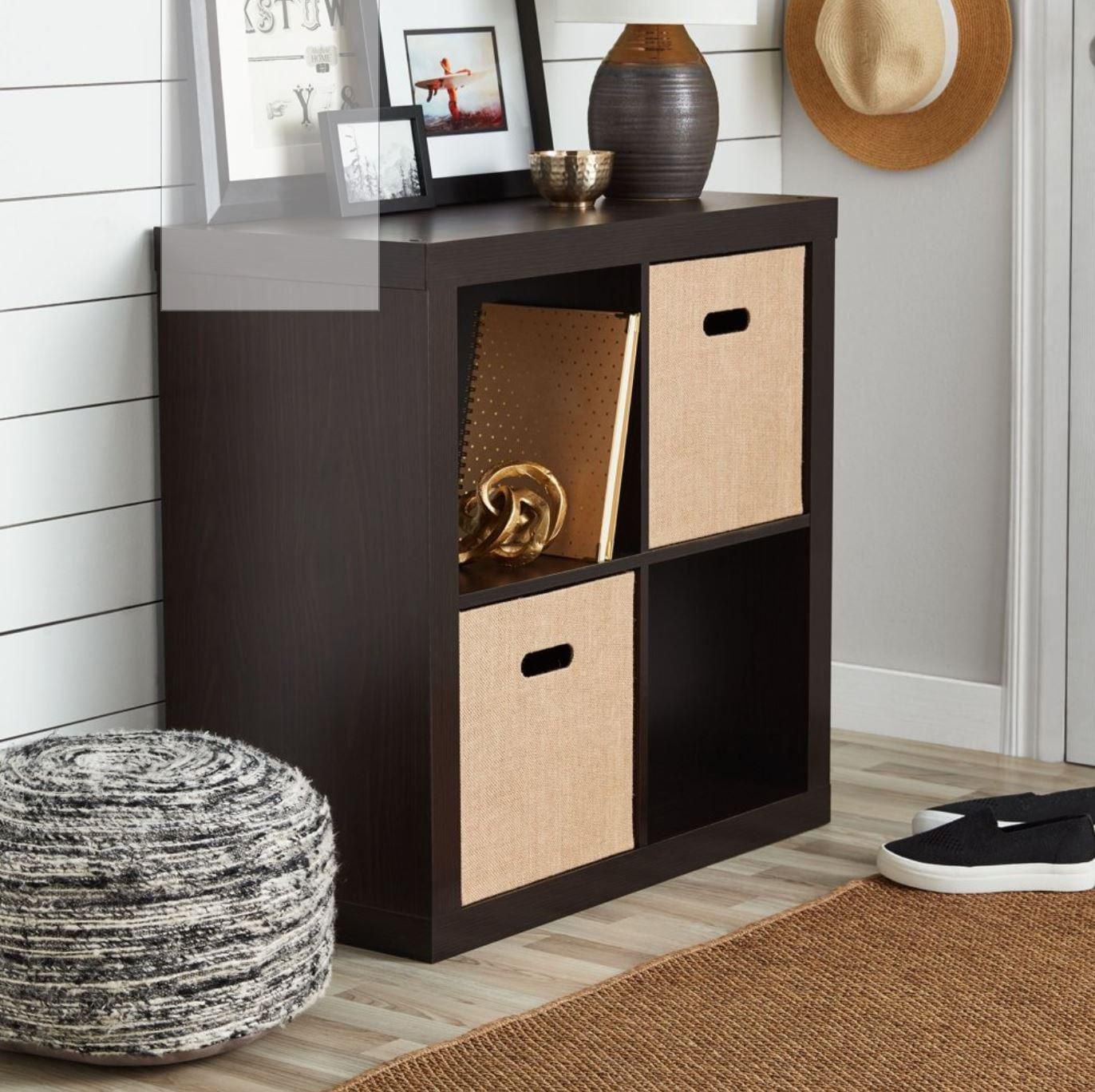 Hometrends 4-Cube Organizer, Espresso