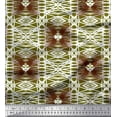 thumbnail image 1 of Soimoi Silk Fabric Check & Geometric Print Fabric by Yard 42 Inch Wide, 1 of 3