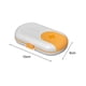thumbnail image 4 of 2 en 1 caja de plástico compartimentada para medicinas soporte para vitaminas para viajes (blanco) Likrtyny Cuidado Belleza, 4 of 4