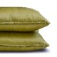 thumbnail image 4 of Funda de almohada lumbar decorativa HomeCentric, color verde oliva, paquete de 2, 30 x 60 cm (12 x 24 pulgadas). Funda de almohada rectangular lisa y lisa de seda artística, estilo moderno liso -, 4 of 5