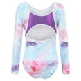 thumbnail image 2 of Teen Girl's Dnace Ballet Outfits 3pcs Gymnastics Leotards Matching Shorts Hair Scrunchie Sparkly Colorful Athletic Biketards Unitards Clothes, 2 of 6
