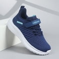 thumbnail image 6 of enyan Girls Sneaker Running Shoes Lightweight Sport Kids Running Shoes Boys (Toddler/Little Kid/Big Kid) Blue,1.5, 6 of 7