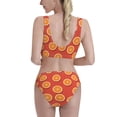 thumbnail image 5 of High Waisted Bikini Sets For Women, Cute Orange Piece Red Swimsuits Tummy Control, Two Pieces Bathing Suit, 5 of 8