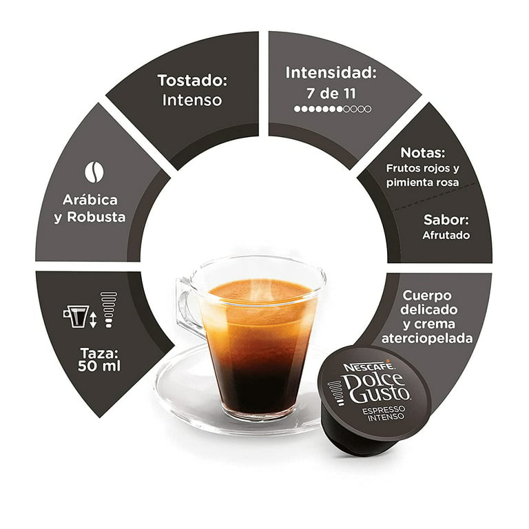 Nescafe Dolce Gusto Coffee Capsules, Espresso Intenso, 16 Count