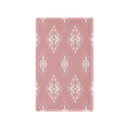 IAUYY Retardant PC Material Unused Outlet Cover Switch Plate Covers Easy DIY Installation with Screws Light Switch Cover Plate Indigenous Pattern