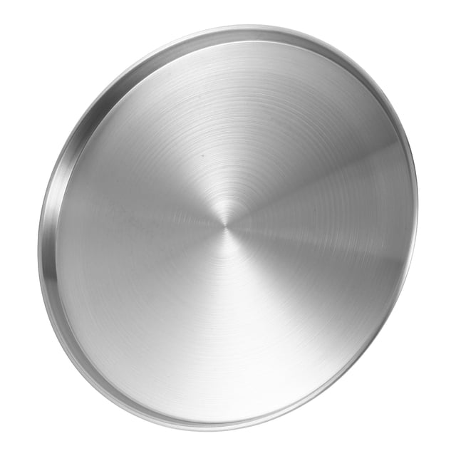 ColoMX Bandeja de pizza de acero inoxidable para horno bandeja redonda placa de vapor de vapor sin hornear sartén de pizza de pizza de acero inoxidable para restaurante 26 cm