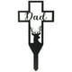 thumbnail image 1 of Estaca conmemorativa en forma de cruz para decoración de jardín, para el cementerio de papá, de metal, para madre y hierro, 1 of 6