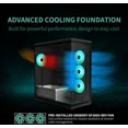 thumbnail image 3 of MONTECH TG3 Panoramic ATX Mid-Tower PC Case, Pre-Installed 360mm ARGB Unibody Fans & 1x120mm ARGB Fan, ARGB Strip, Supports 360mm Radiator, RTX 5090 GPUs & Back-Connect Motherboards, Black, 3 of 13