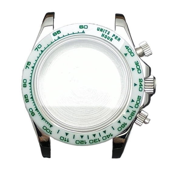 WANGQ Accessoires de Montre pour Hommes 39,3 mm Boîtier en Acier Inoxydable Moonwatch pour Chronographe d'Affaires pour Hommes VK63