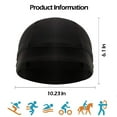 thumbnail image 6 of 3Pack Skull Cap Beanie Helmet Liner Quick-dry Hat Cycling Breathable Running Hat, 6 of 7