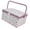 Pu.rple Sewing, variant on Closures Fabric Sewing Storage Box With Removable Dividers And Comfortable Handle For Easy Transportation