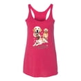 thumbnail image 2 of If It's Not a Golden Retriever It's Just a Dog Gift | Womens Dog Lover Premium Tri-Blend Racerback Tank Top, Shocking Pink, Small, 2 of 3