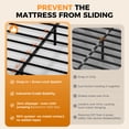 thumbnail image 6 of LUCKLIFE King Metal Bed Frame with Fabric Upholstered Headboard, No Box Spring Needed Noise Free, Beige, 6 of 9