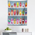 thumbnail image 1 of Dessert Tapestry, Poppy Sprinkled Multilayered Icing Muffins with Berry and Chocolate Toppers, Fabric Wall Hanging Decor for Bedroom Living Room Dorm, 5 Sizes, Multicolor, by Ambesonne, 1 of 1