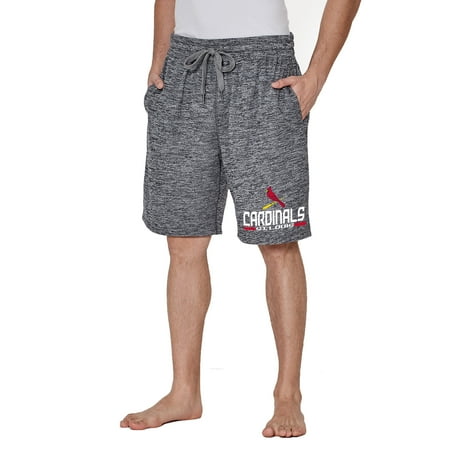 Adidas Cardinal Shorts - Men's Concepts Sport Charcoal St. Louis Cardinals Handshake Fleece Jam Shorts