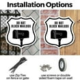 thumbnail image 3 of Do Not Block Mailbox 6 inch X 6 inch Shield Shaped Commercial Grade Plastic Sign Weather Resistant Made in the USA, 3 of 6