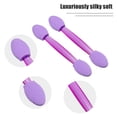 thumbnail image 4 of Unique Bargains 25PCS Dual Sides Eye Shadow Brushes Sponge Applicators Makeup Eyeshadow Brushes Purple with Container, 4 of 6