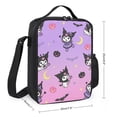 thumbnail image 2 of Kuromi And My Melody Lunch Bag, Insulated Lunch Bag for Women Men Lunch Box Container Bag Reusable Lunch Tote Bag for Office, Work, Beach, Travel, Picnic, 2 of 7