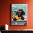 thumbnail image 5 of Funny Bathroom Wall Art CuteIrish Water Spaniel Dog Canvas Print Dog Bathtub Picture Humor Animal Artwork Painting for Restroom Bathroom, Dog Painting, Christmas Gifts, 5 of 5