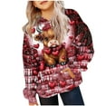 thumbnail image 2 of dazeni Teen Girls Cute Graphic Hoodies Trendy Funny Cow Heart Print Long Sleeve Sweatshirt Y2k Streetwear Hooded Pullover Tops, 2 of 6