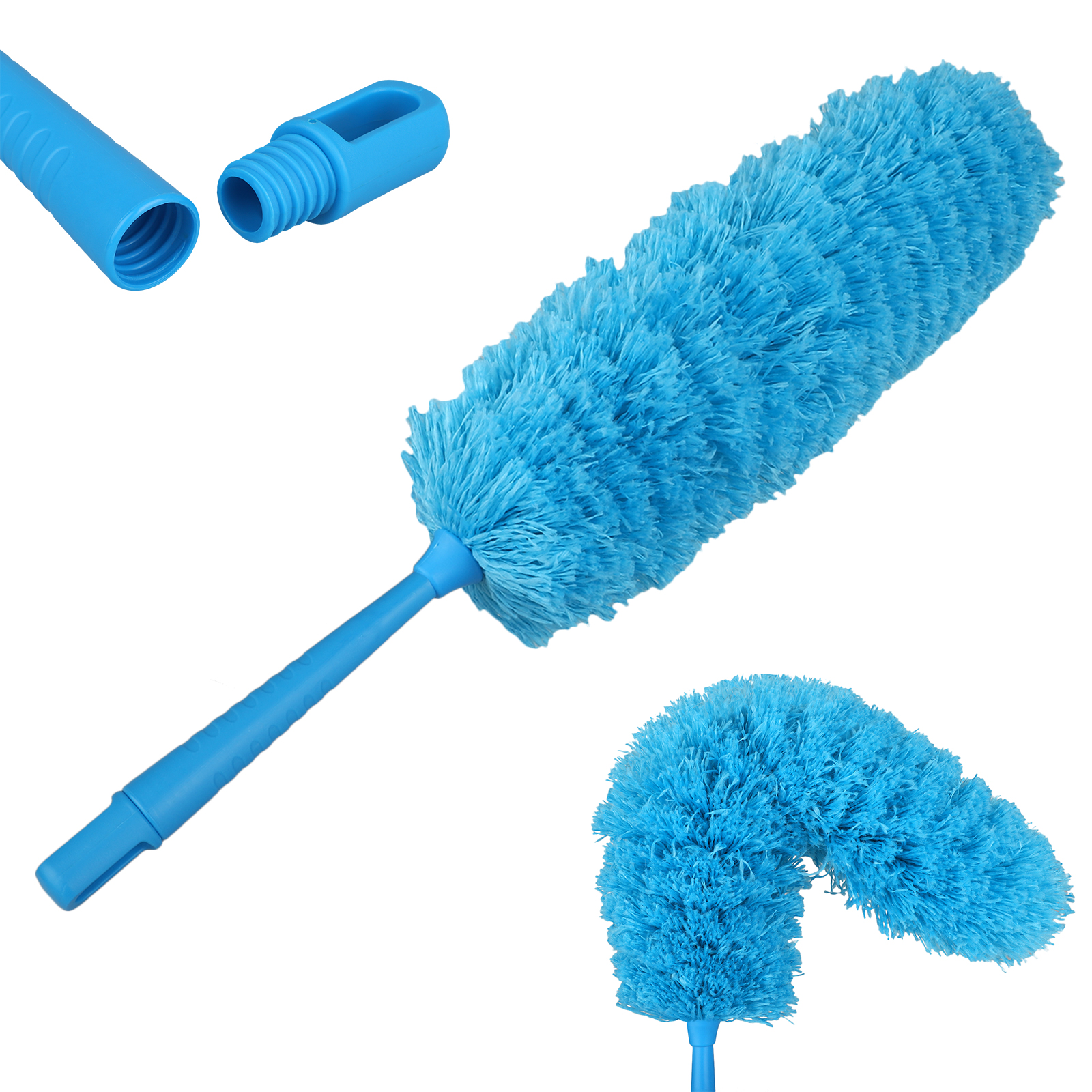 Microfiber Feather Duster with Telescoping Extension Hole（No Pole
