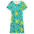 thumbnail image 3 of Margarita Time Dress Summer Street Style Dresses Female Short Sleeve Printed Sundress, 3 of 7