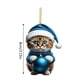 thumbnail image 3 of Ganfancp Christmas Kitty Colgante Coche Mochila Colgante Navidad Decoración Hogar Ofertas Del Día Sólo En Línea 1X Colgante, 3 of 7