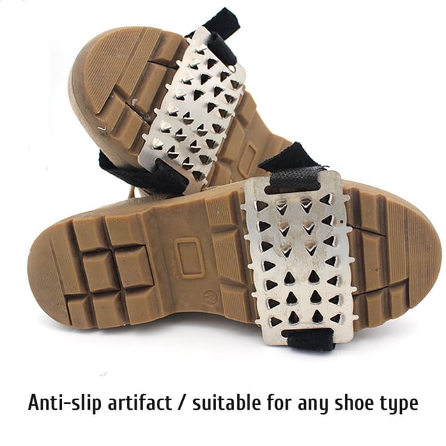 Crampones para hielo Bling Bling Tacos de tracción antideslizantes 26 picos para zapatos Botas