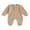 Khaki, variant on Bagilaanoe Newborn Baby Boys Fall Jumpsuit Solid Color Long Sleeve Bodysuit 3M 6M 12M 18M Infant Fall One Piece Romper
