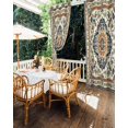 thumbnail image 5 of nqOlkjepod Outdoor Curtains for Patio Waterproof, Southwest America Outdoor Privacy Panels Grommet, Orange Blue Heritage Bohemian Tribal Blackout Outside Curtains for Porch/Cabana 54"x84", 1 Panel, 5 of 8