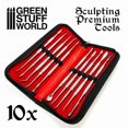 thumbnail image 2 of Green Stuff World 10x Outils de Sculpture Professionnels avec Étui Neuf, 2 of 3