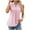 Pink, variant on ALLLIST Green Womens Tops Clearance Under $10 Solid Sleeveless V-Neck Button Tank Tops Camisole Tops for Women XL